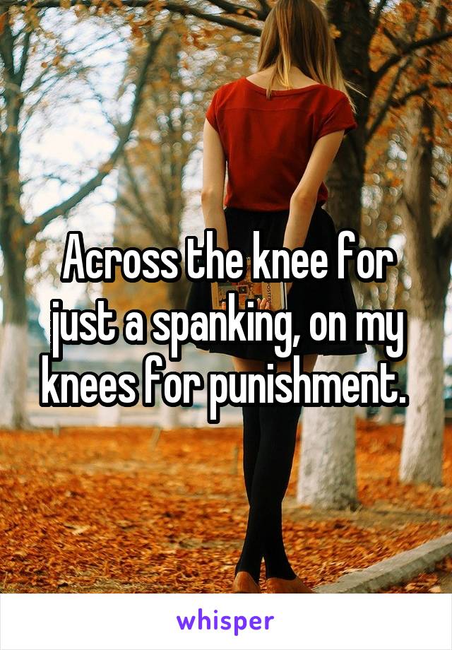 Across The Knee Spank